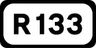 R133 road shield}}