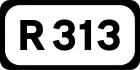 R313 road shield}}