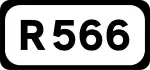 R566 road shield}}