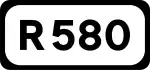 R580 road shield}}