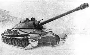 An IS-7 tank during trials (1948)