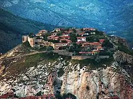 Old picture of the citadel of İskilip