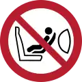 P074 – Child seat installation prohibited