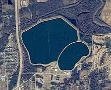 Lake Yahola seen from the ISS