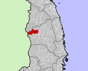 Location in Gia Lai province