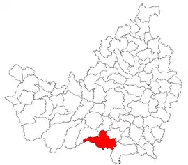 Location in Cluj County