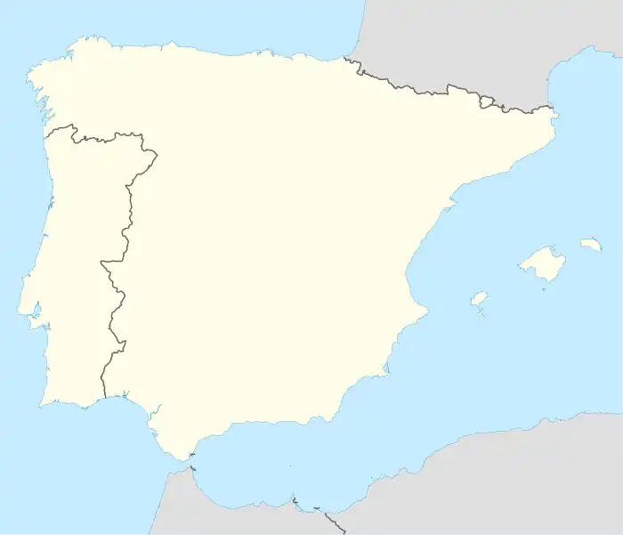 Map showing the location of Tagus International Natural Park