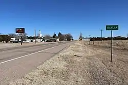 Idalia, looking east on U.S. Route 36.