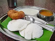 Image 33Idli served with typical accompaniments. (from Malaysian cuisine)