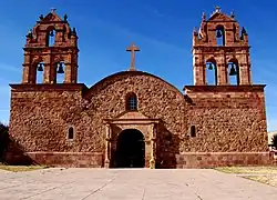 Church of Laja, said to be made of stones from Tiwanaku