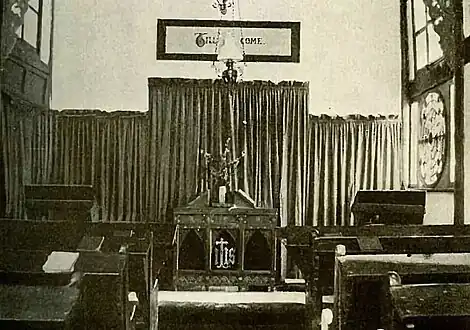 Interior of the Trinity Church at Baoning, 1890s (CIM; East Szechwan Diocese)