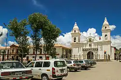 Partial view of Jauja's Plaza Mayor, from its northeast corner