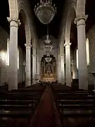 The church interior.