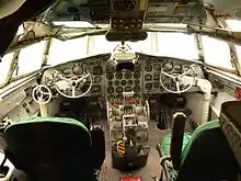 Il-18 HA-MOA cockpit