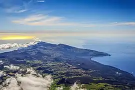 East side of the island, viewed from Mount Pico