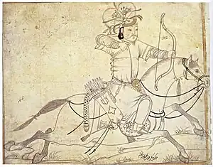 13th century Ilkhanid Mongol archer