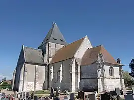 The church of Saint-Médard in Illeville-sur-Montfort