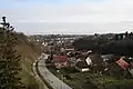 View at the town from the castle