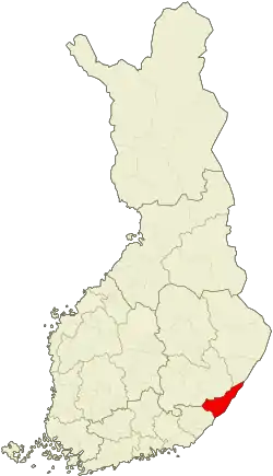 Location of Imatra sub-region