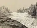 A 19th century sketch of the Imatrankoski rapid