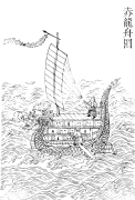 Red dragon boat, Gujin Tushu Jicheng