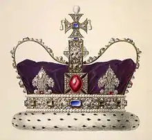 Front of George I's State Crown, 1714