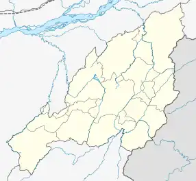 Dimapur is located in Nagaland