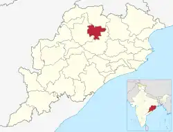 Location in Odisha