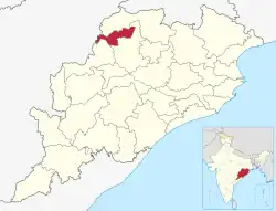 Location in Odisha