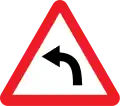 Curve to left