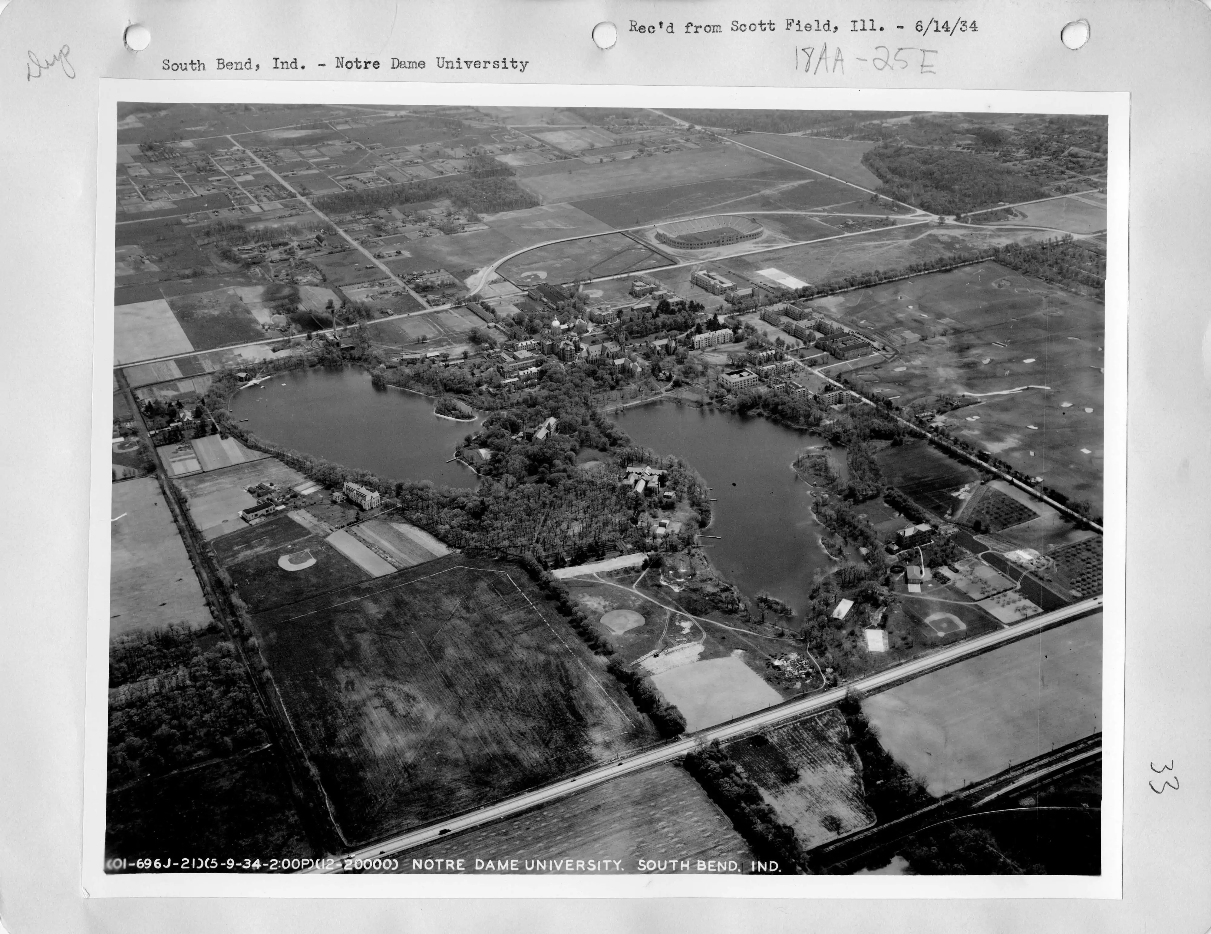 The fieldhouse in 1934