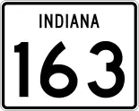 State Road 163 marker