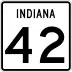 State Road 42 marker