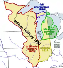 Image 10Map of the Indiana Territory (from History of Indiana)