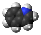 Space-filling model of indole