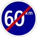 End of minimum speed limit