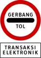 Toll plaza (electronic payment)