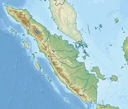 Mount Sibayak is located in Sumatra