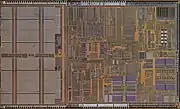 Die shot of an Intel Pentium II.