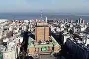 Aerial view of the City Hall.