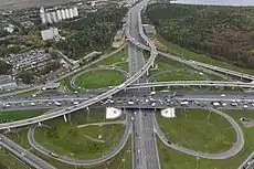 MKAD interchange with Novorizhskoe shosse