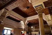 Central ceiling of the hall, which was probably covered by a dome in the Nasrid period