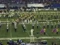 WMU band at half time.