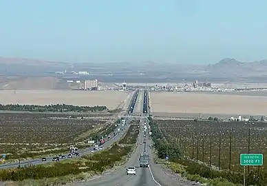 Interstate 15 in the Ivanpah Valley