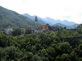 View from the surrounding mountains