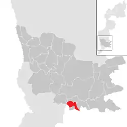 Location within Güssing district