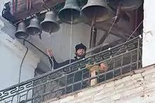 Ringing the bells at Ipatiev Monastery in Kostroma, Russia.