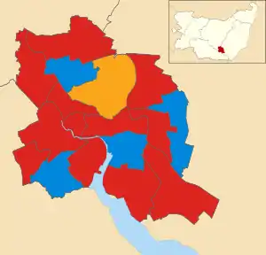 2019 results map