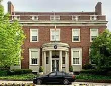 Exterior photo of the Irish Ambassador's residence