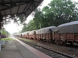 Train carrying iron ore to Marmagao Port, Vasco